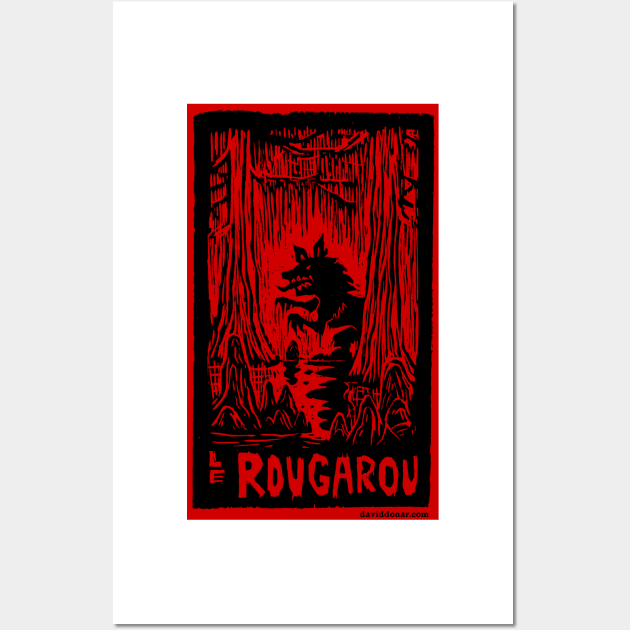 Le Rougarou Rouge Wall Art by donar